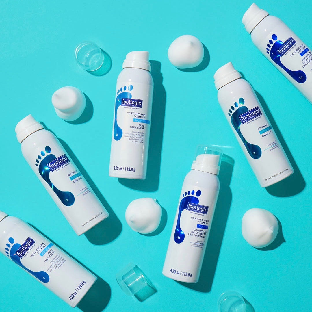 FOOTLOGIX – Very Dry Skin Mousse Hidratação Pés Muito Secos (3) 300ml