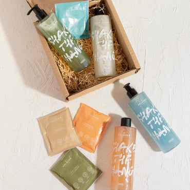 VALQUER - Shake the Change (4 Geis de Banho em Pó + 2 Garrafas de 300ml)