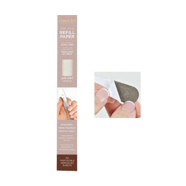 CUCCIO – Recarga de 50un Lima Autocolante Branca 240 (p/Lima S, Steel Unhas) (3358)