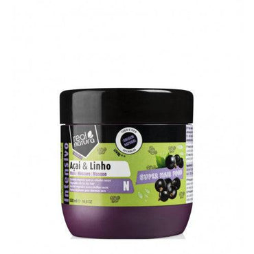 REAL NATURA - Super Hair Food Açaí & Linho Máscara 500ml
