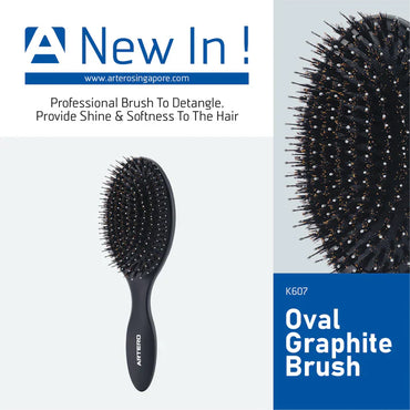 ARTERO – Escova Paddle Oval GRAPHITE K607
