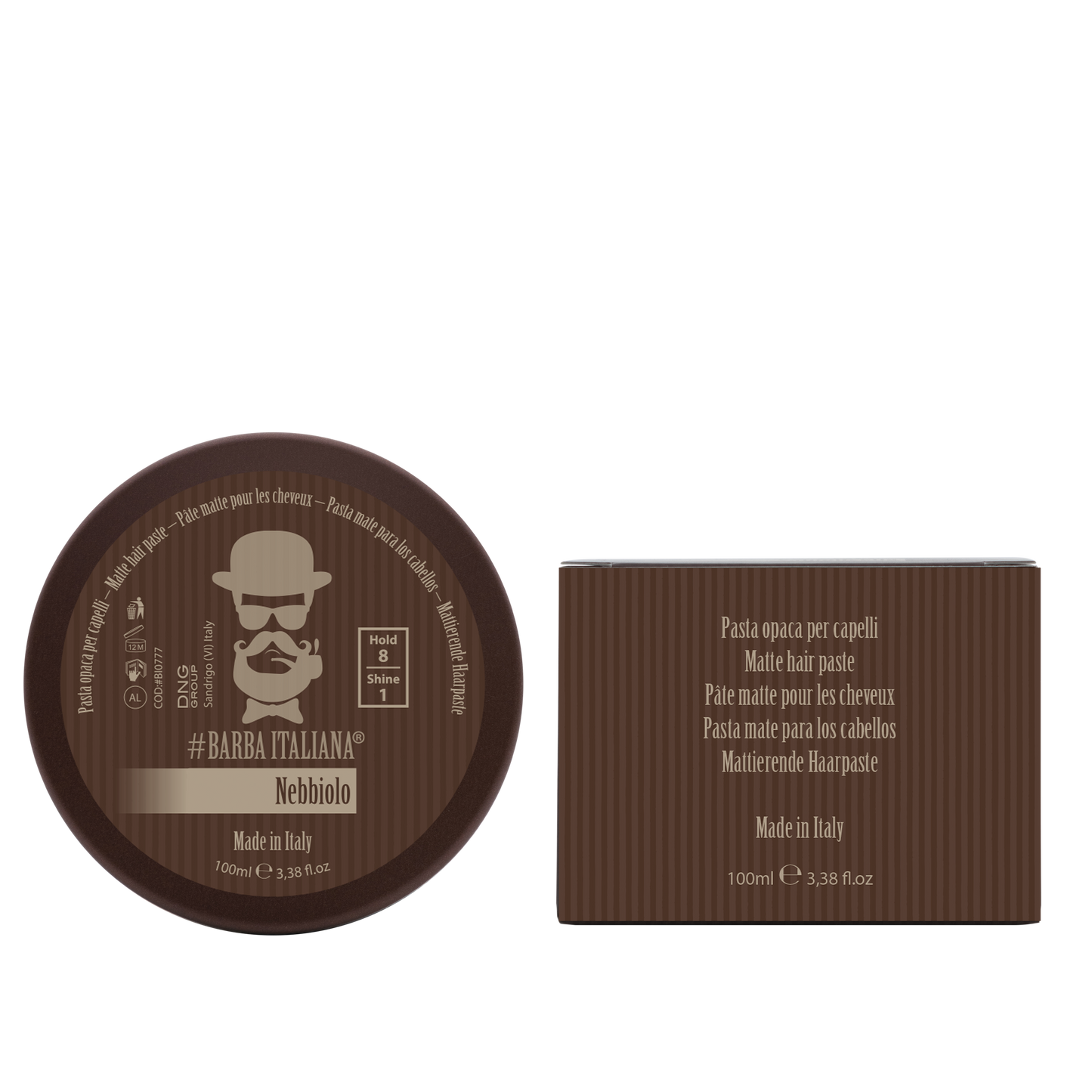 BARBA ITALIANA – NEBBIOLO Cera Mate Paste, Strong 100ml