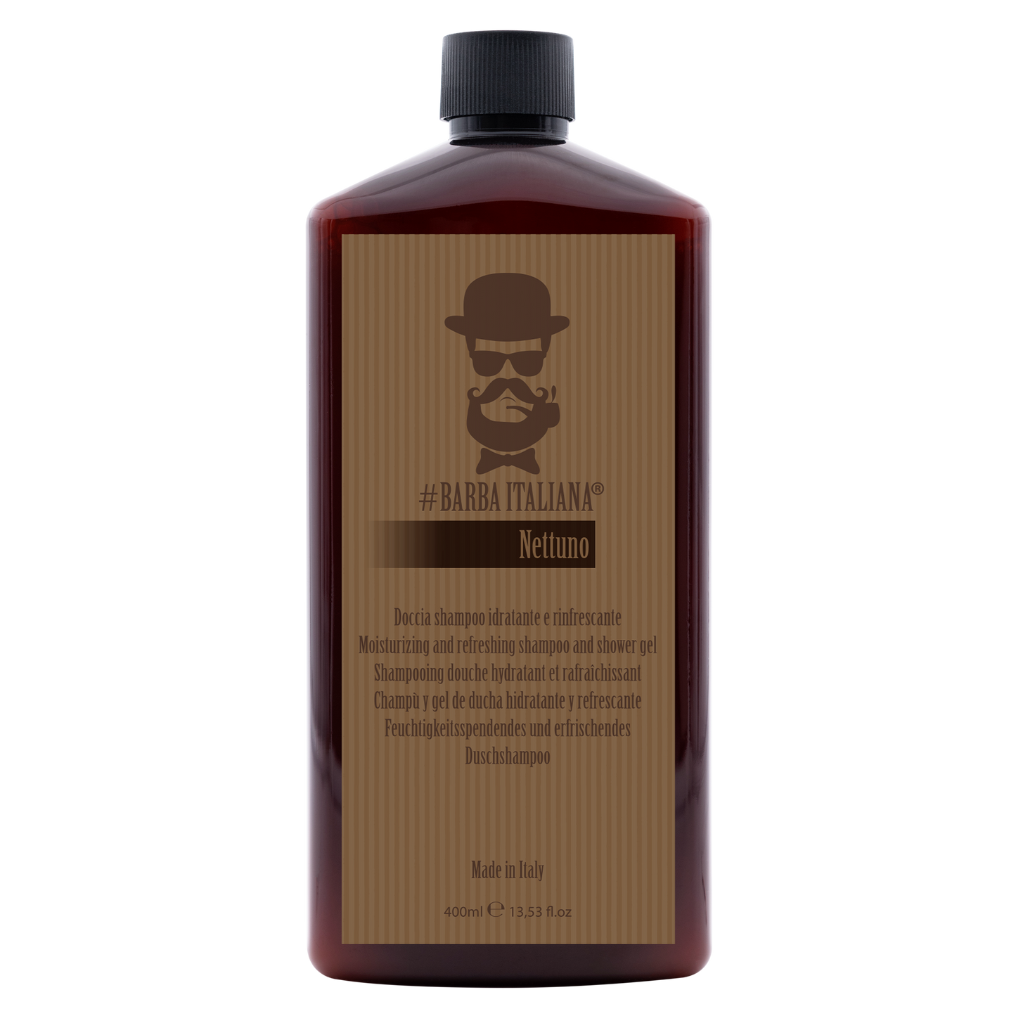 BARBA ITALIANA – NETTUNO Shampoo e Gel Banho Hidratante e Refrescante 400ml