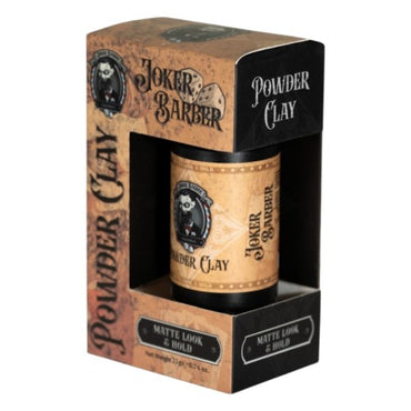 JOKER Barber - Cera em Pó Powder Clay, Forte, Mate, 21gr