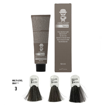 BARBA ITALIANA – TINTORETTO Cor Multi Level Grey Sem Amoniaco Nº3 60ml