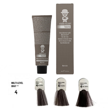 BARBA ITALIANA – TINTORETTO Cor Multi Level Grey Sem Amoniaco Nº4 60ml