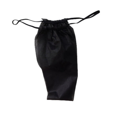 PLASTICAPS – Tanga TNT Preta Descartável Homem 100un