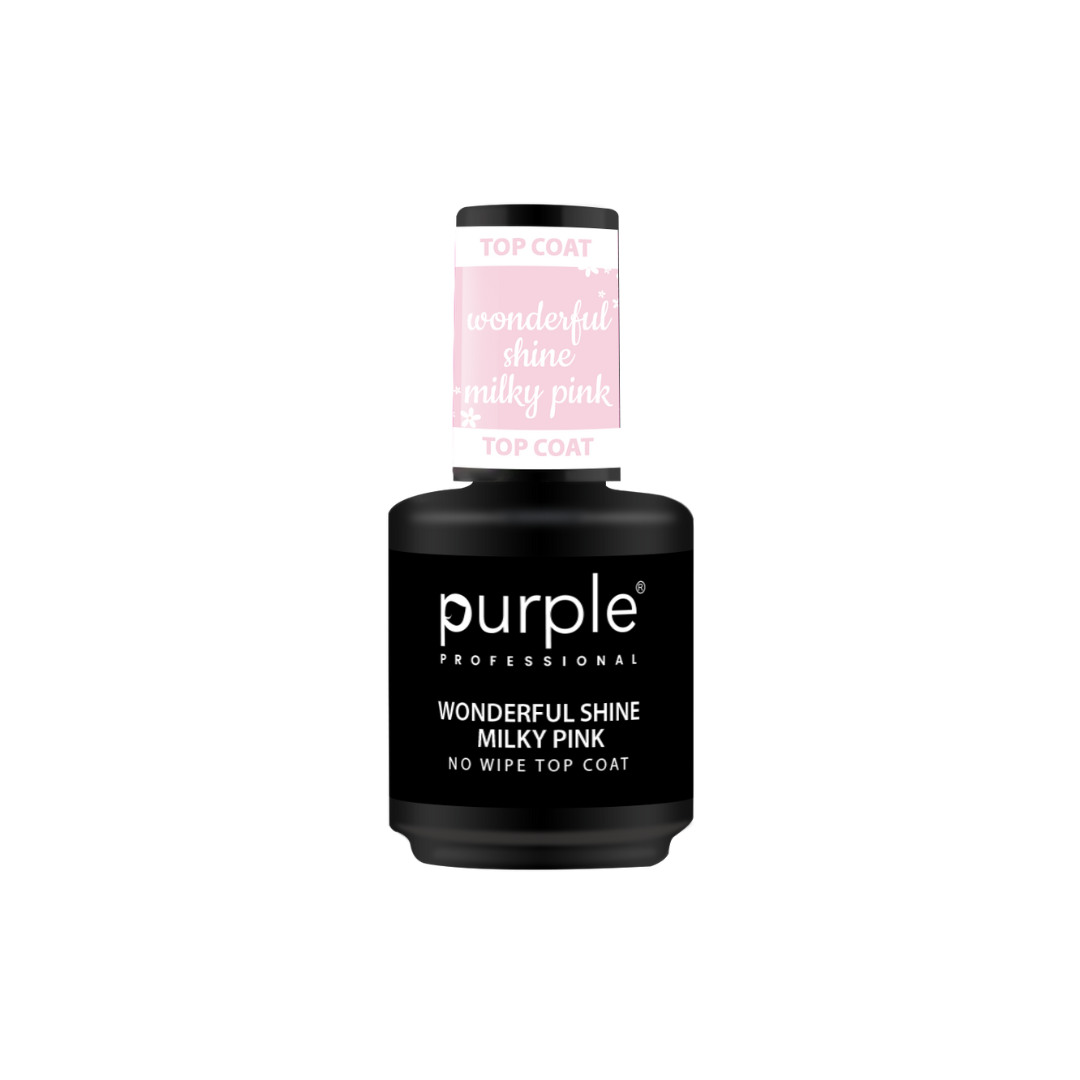 PURPLE - Wonderful Shine PINK Top Coat Sem Goma 15ml - P461