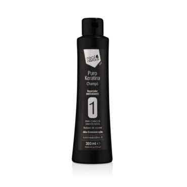 REAL NATURA - Shampoo Sem Sal Puro Keratina 300ml