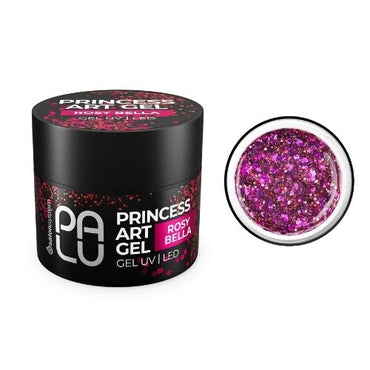 PALU – Art Gel ROSY BELLA Gel com Glitters Rosa 10gr