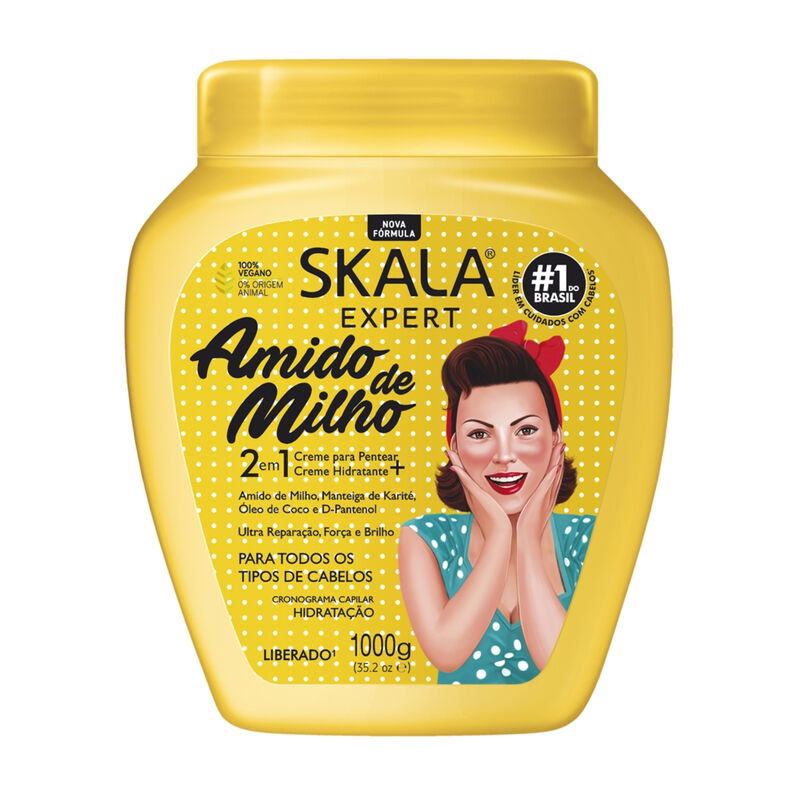 SKALA - Creme de Tratamento Frutástica AMIDO DE MILHO - 1000g