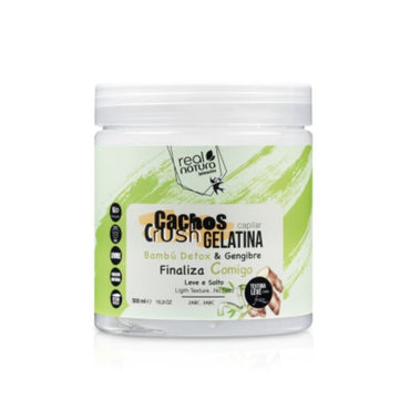 REAL NATURA - Gelatina Capilar Crush - Bambú & Gengibre 500ml