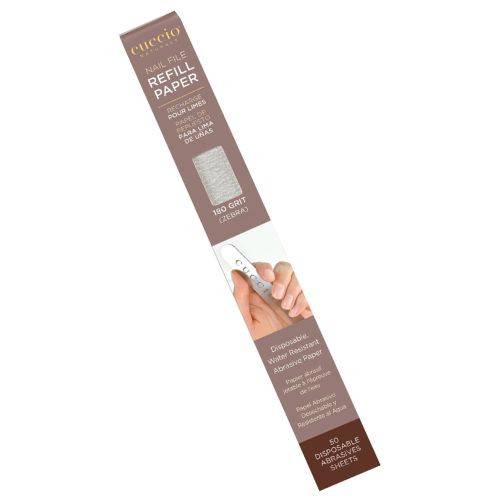 CUCCIO – Recarga de 50un Lima Autocolante Zebra 180 (p/Lima S, Steel Unhas) (3357)