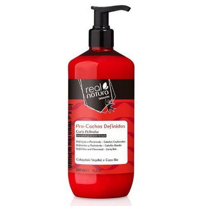 REAL NATURA - Pro-Cachos Definidos Colagénio e Vit, B5 - Ativador 500ml