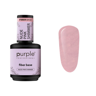 PURPLE - Fiber Base 15ml Nude Pink Shimmer - P424