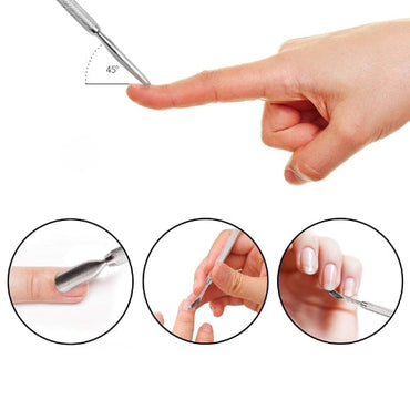 CUCCIO – Removedor de Gel e Empurrador de Cutículas Inox (1274)