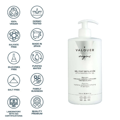 VALQUER - Gel Pós Depilação com Aloé Vera 750ml