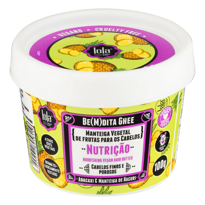 LOLA - Be(M)dita Ghee - Máscara Nutrição Abacaxi e Manteiga de Bacuri 100gr