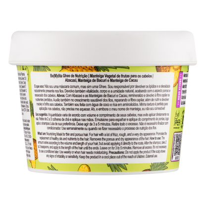 LOLA - Be(M)dita Ghee - Máscara Nutrição Abacaxi e Manteiga de Bacuri 100gr