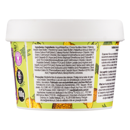 LOLA - Be(M)dita Ghee - Máscara Nutrição Abacaxi e Manteiga de Bacuri 100gr