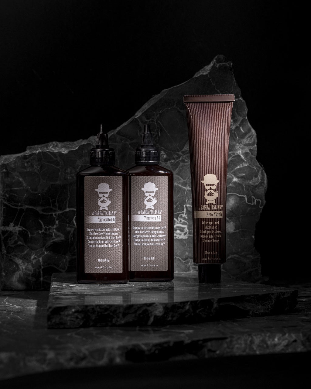 BARBA ITALIANA – NERO D'AVOLA Black Gel, Medium 120ml