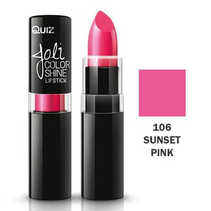 QUIZ – Batom Longa Duração Joli Brilho 3,6g Nº106 Sunset Pink
