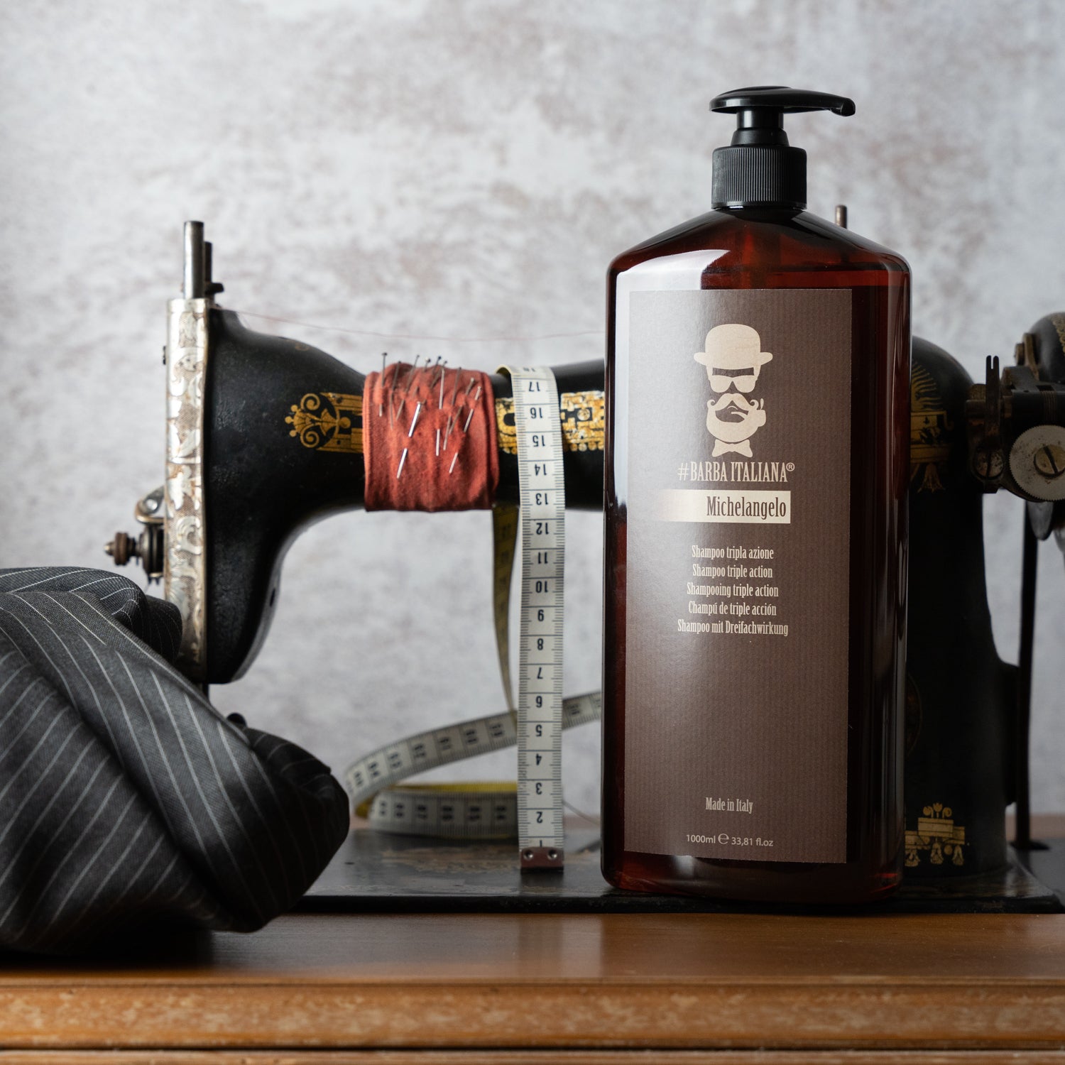 BARBA ITALIANA – MICHELANGELO Shampoo Tripla Ação 1000ml