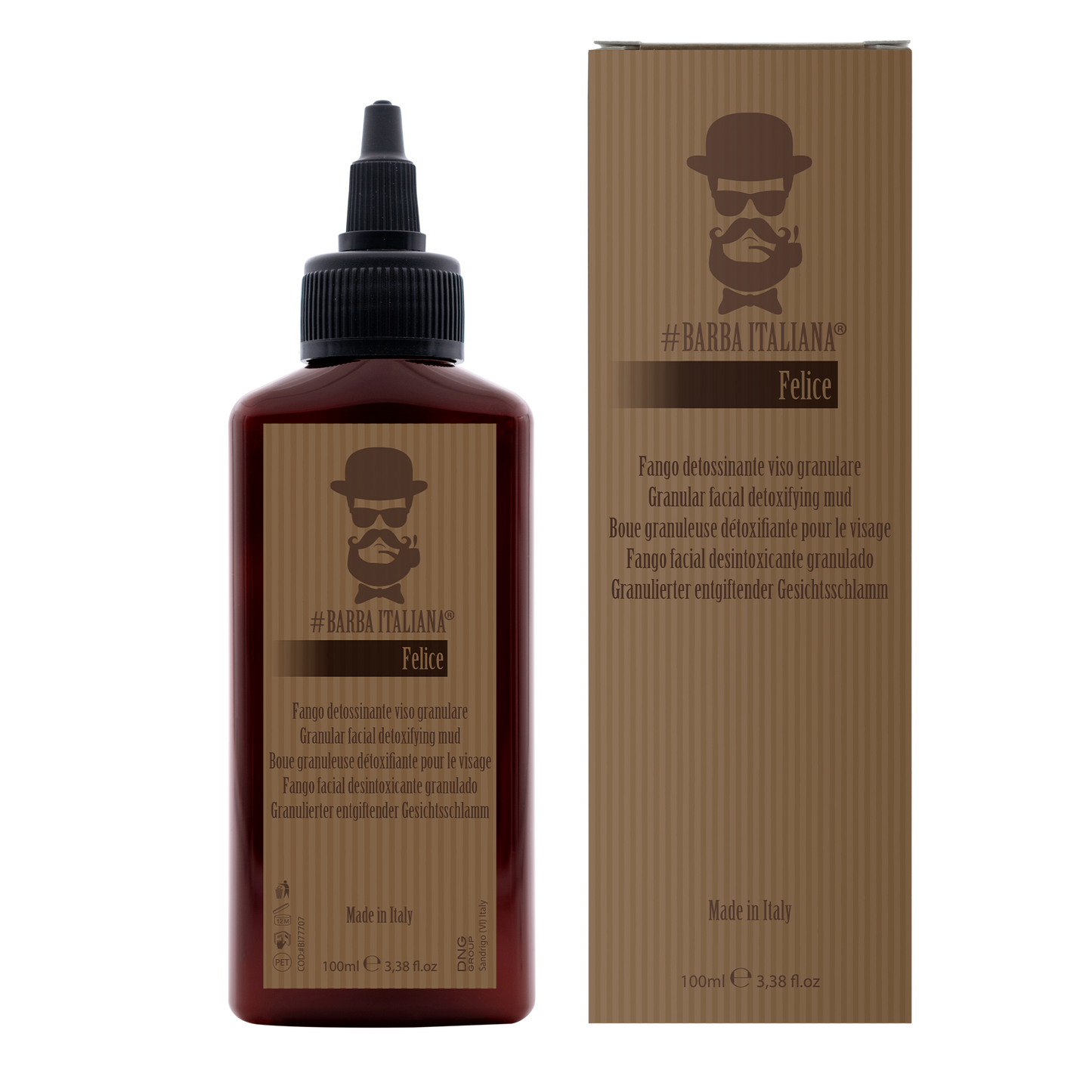 BARBA ITALIANA – FELICE Creme Detox Esfoliante Facial 100ml