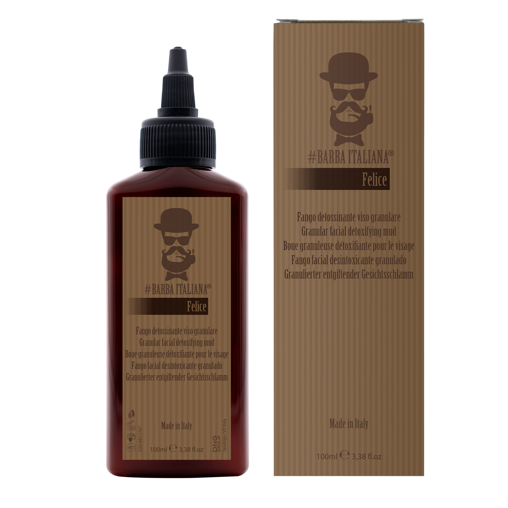 BARBA ITALIANA – FELICE Creme Detox Esfoliante Facial 100ml