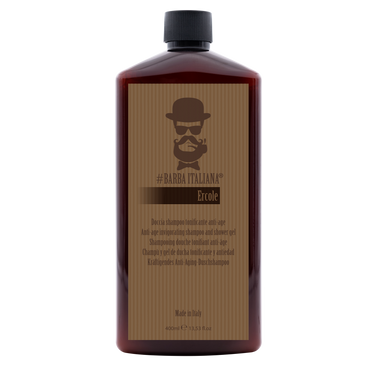 BARBA ITALIANA – ERCOLE Shampoo e Gel Banho Anti-Idade Revigorante 400ml