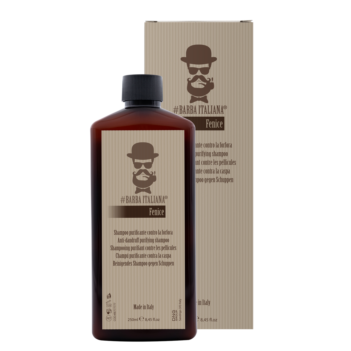 BARBA ITALIANA – FENICE Shampoo Anti-Caspa e Oleosidade 250ml