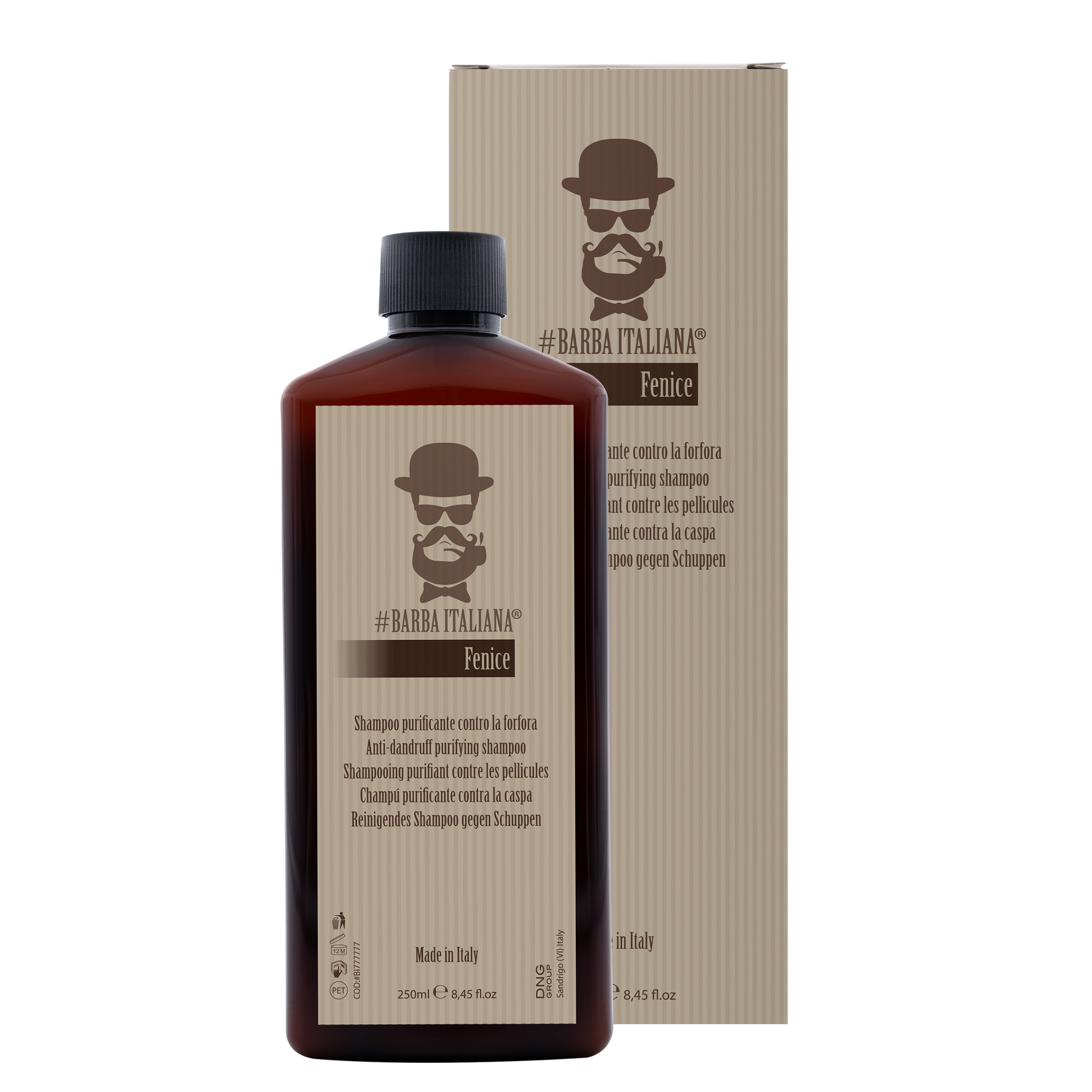 BARBA ITALIANA – FENICE Shampoo Anti-Caspa e Oleosidade 250ml