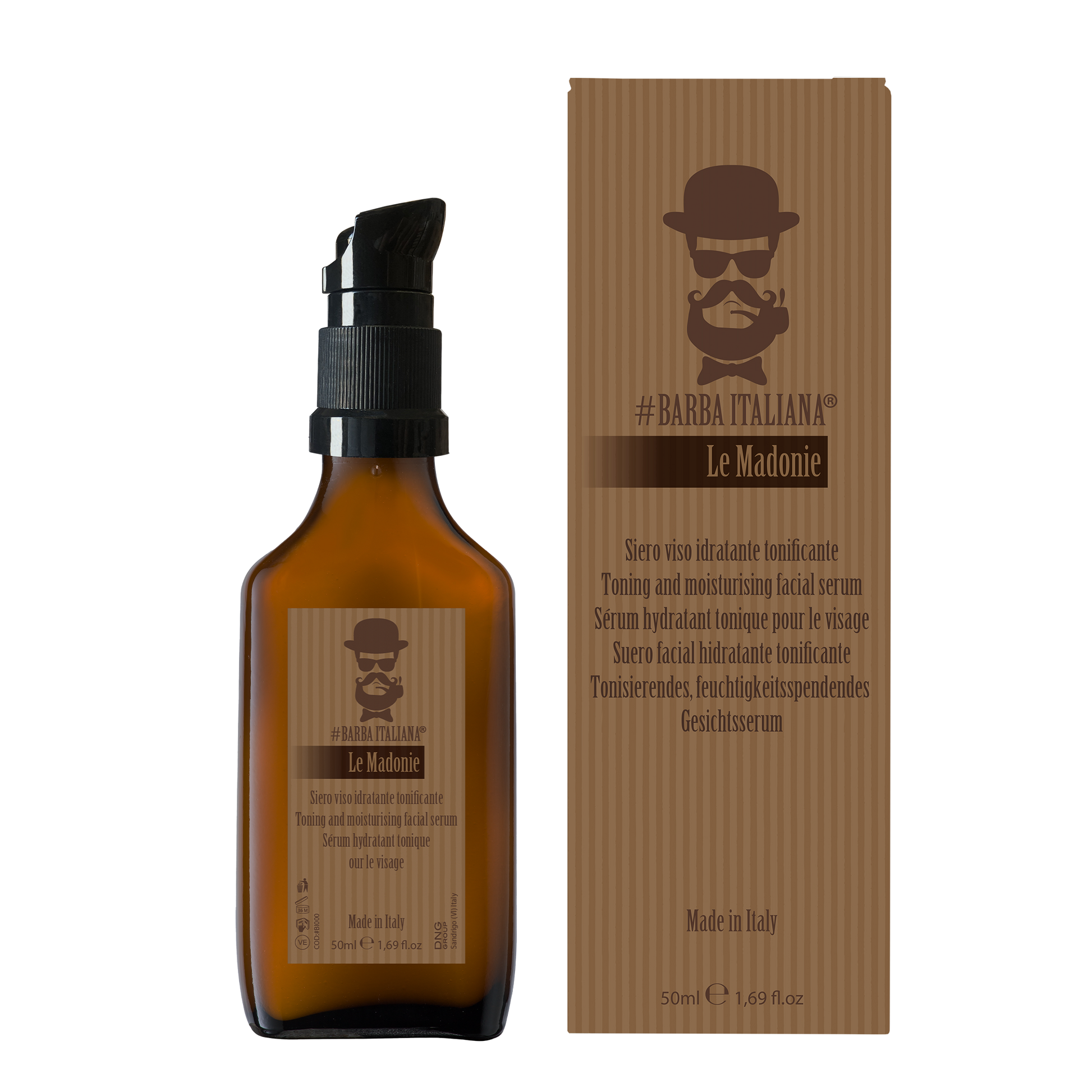 BARBA ITALIANA – LE MADONIE Sérum Facial Tonificante e Hidratante 50ml