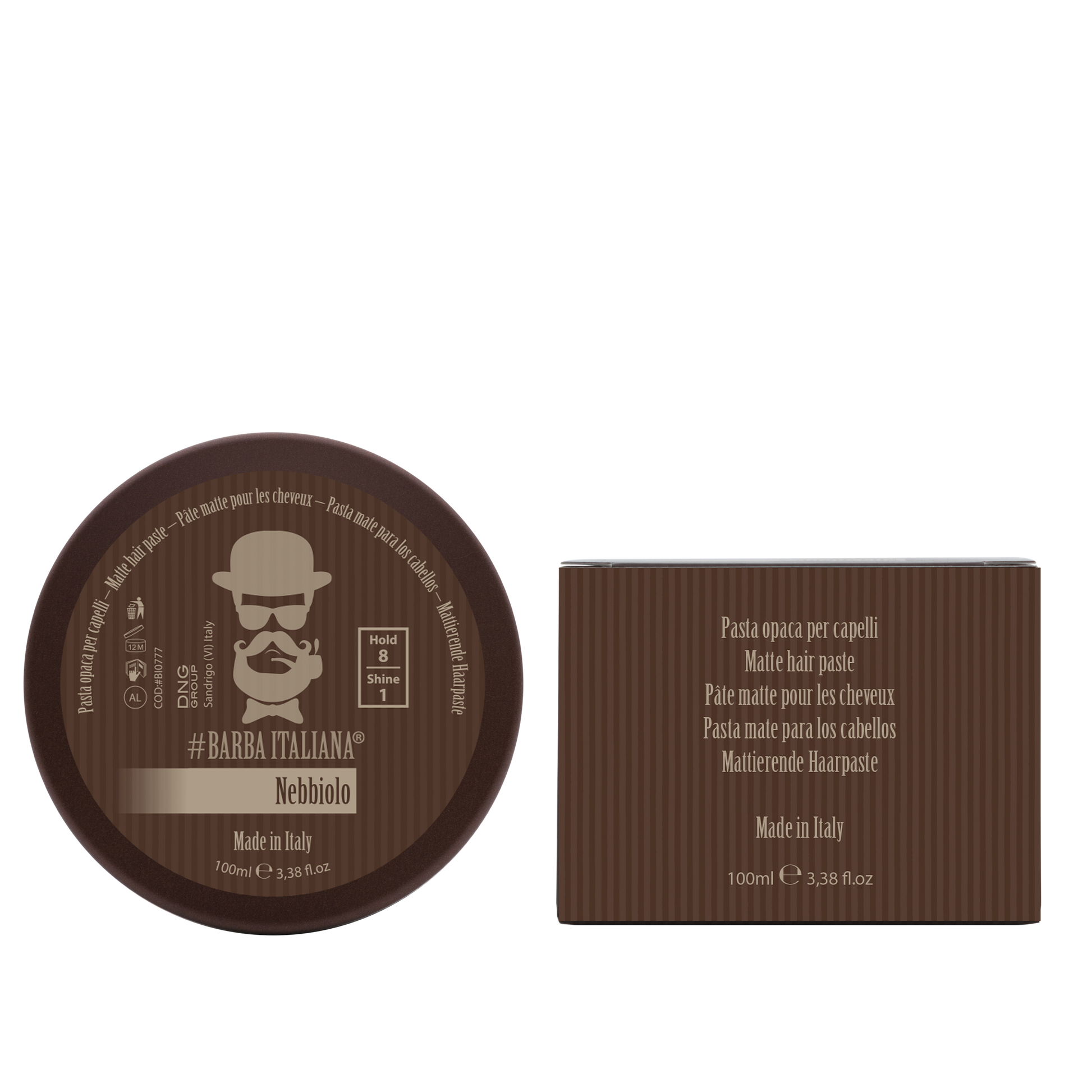 BARBA ITALIANA – NEBBIOLO Cera Mate Paste, Strong 100ml