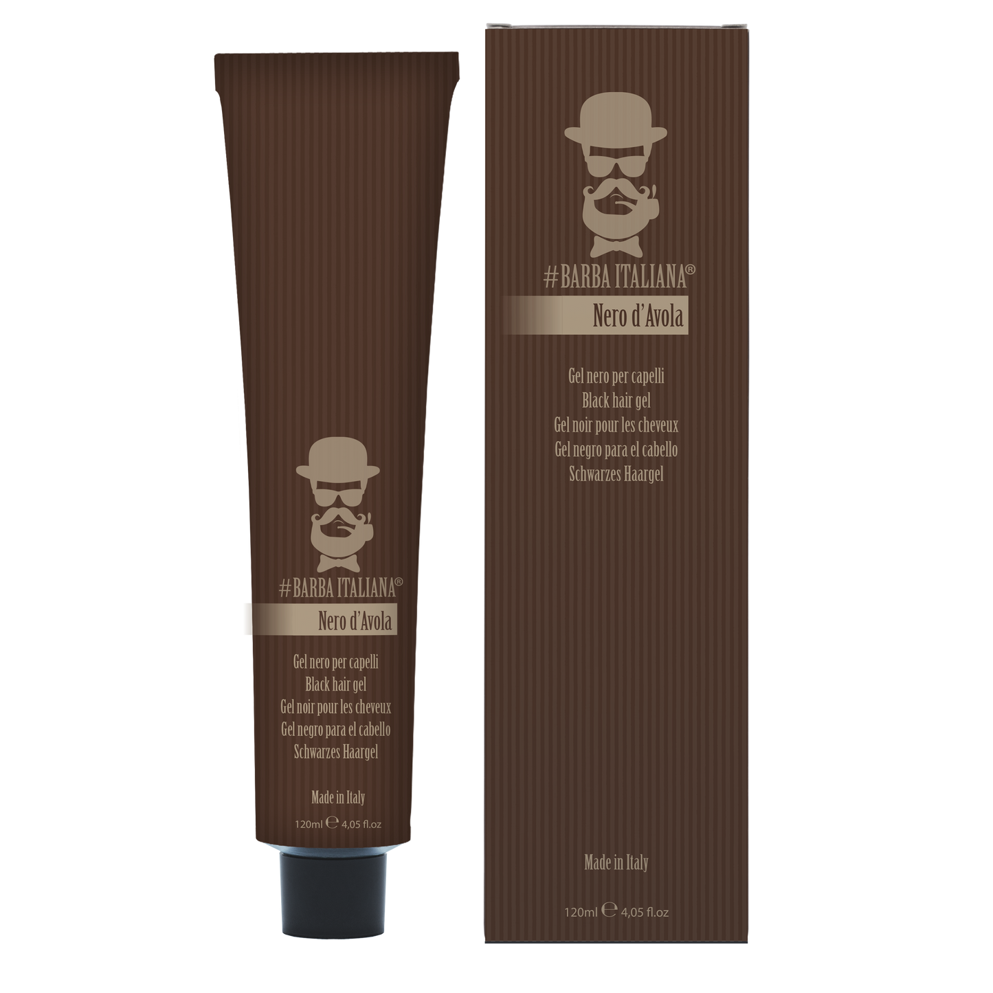 BARBA ITALIANA – NERO D'AVOLA Black Gel, Medium 120ml