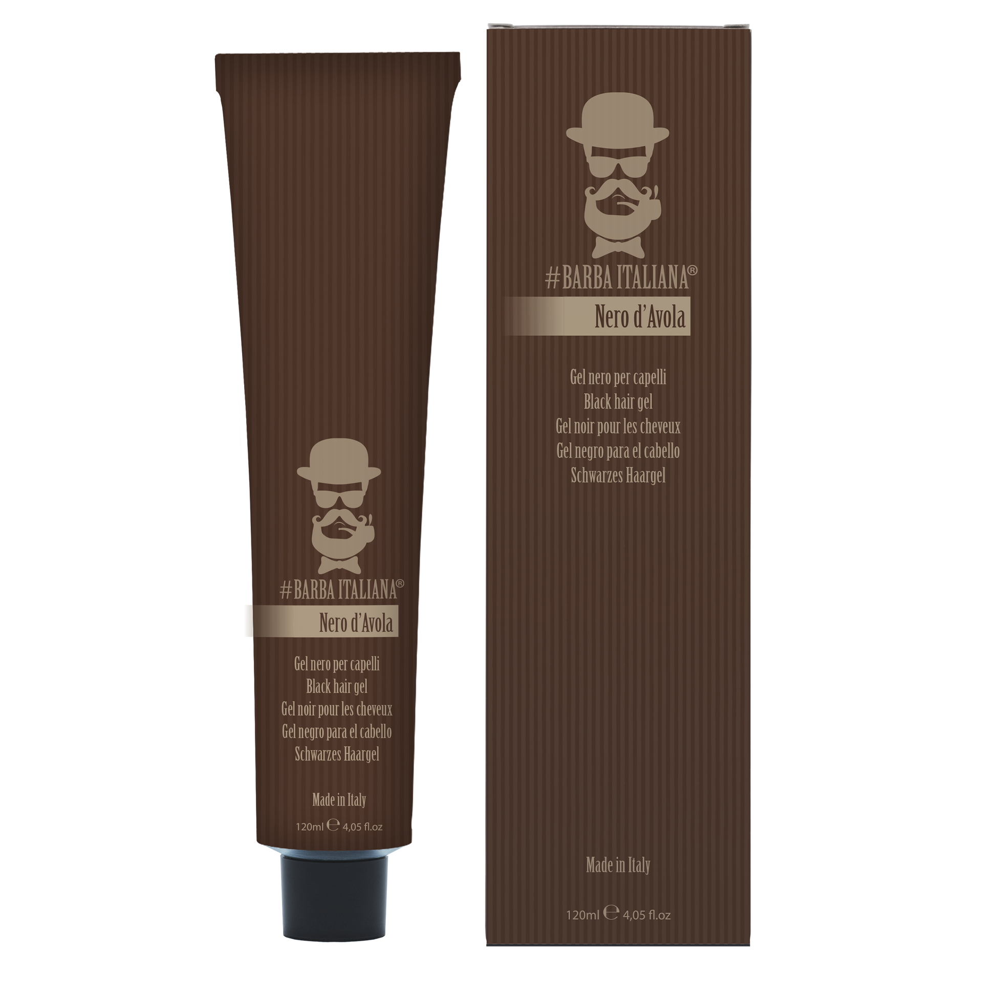 BARBA ITALIANA – NERO D'AVOLA Black Gel, Medium 120ml