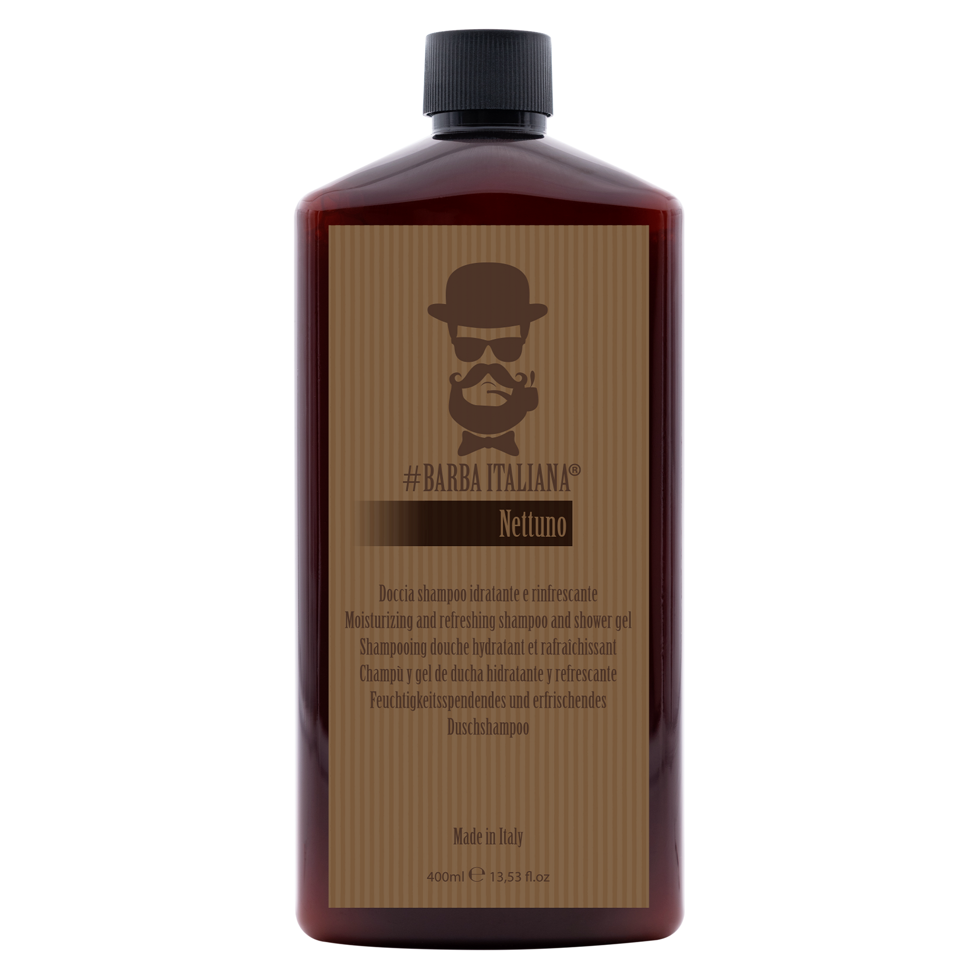 BARBA ITALIANA – NETTUNO Shampoo e Gel Banho Hidratante e Refrescante 400ml