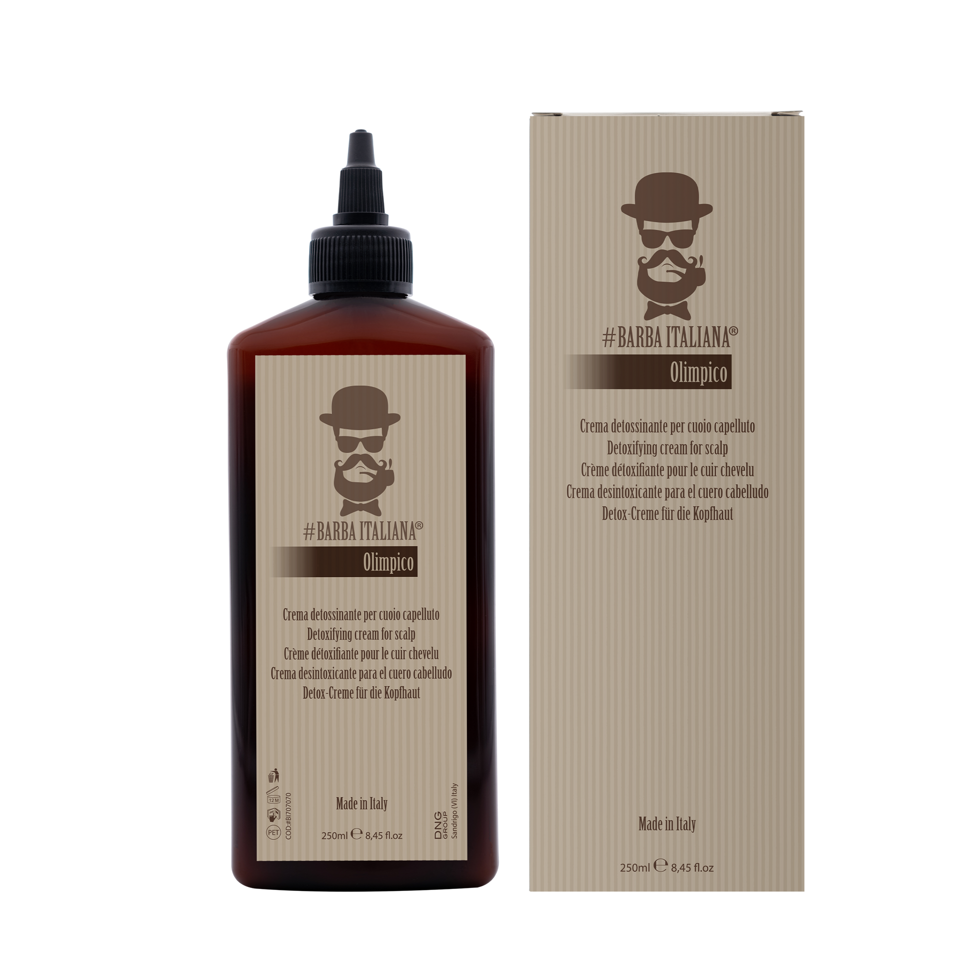 BARBA ITALIANA – OLIMPICO Creme Esfoliante Detox Couro Cabeludo 250ml