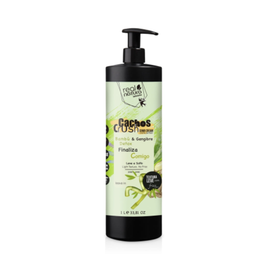 REAL NATURA - Creme de Pentear CRUSH - Bambu & Gengibre 1000ml