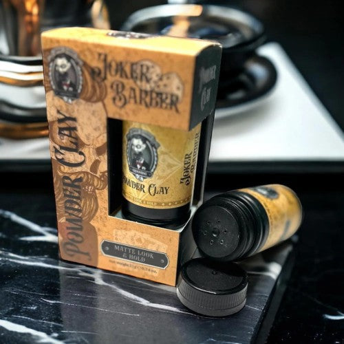JOKER Barber - Cera em Pó Powder Clay, Forte, Mate, 21gr