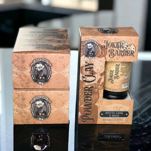 JOKER Barber - Cera em Pó Powder Clay, Forte, Mate, 21gr