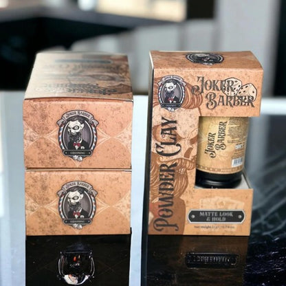 JOKER Barber - Cera em Pó Powder Clay, Forte, Mate, 21gr
