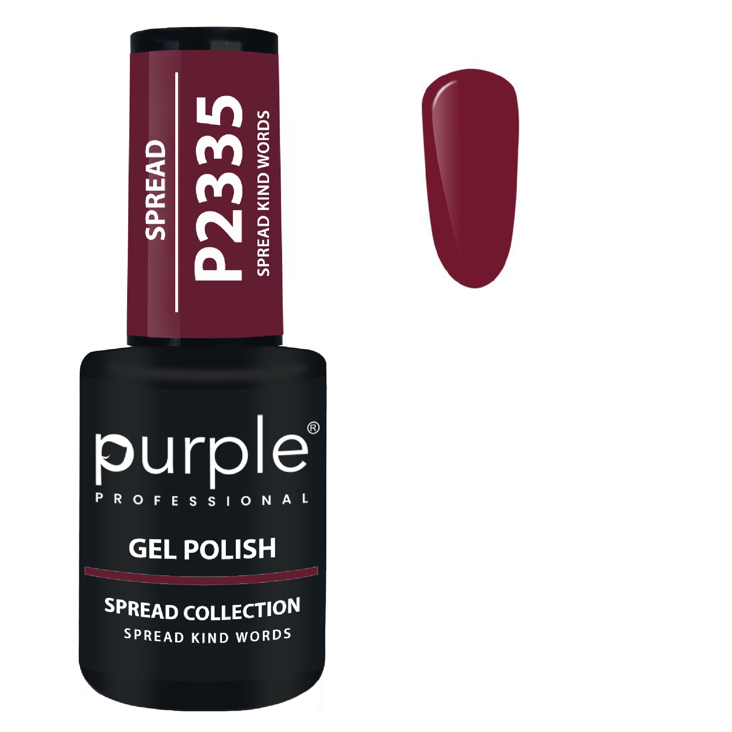 PURPLE - Verniz Gel Vermelhos 10ml Spread Kind Words - P2335
