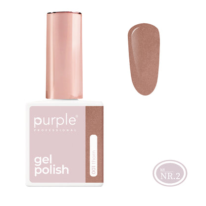 PURPLE - Verniz Gel Glitter 10ml (Nova Embalagem) THORN 001