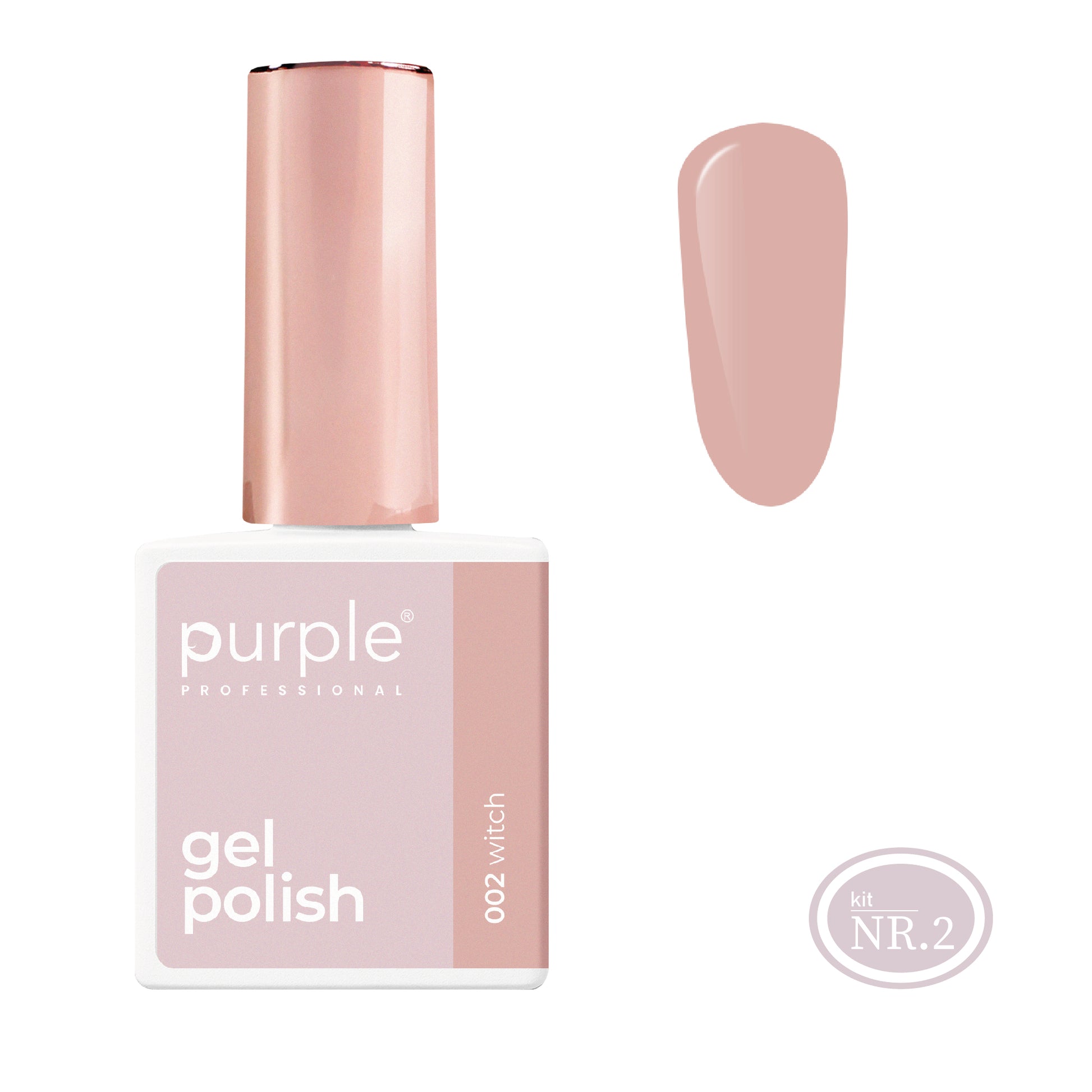 PURPLE - Verniz Gel Nudes 10ml (Nova Embalagem) WITCH 002