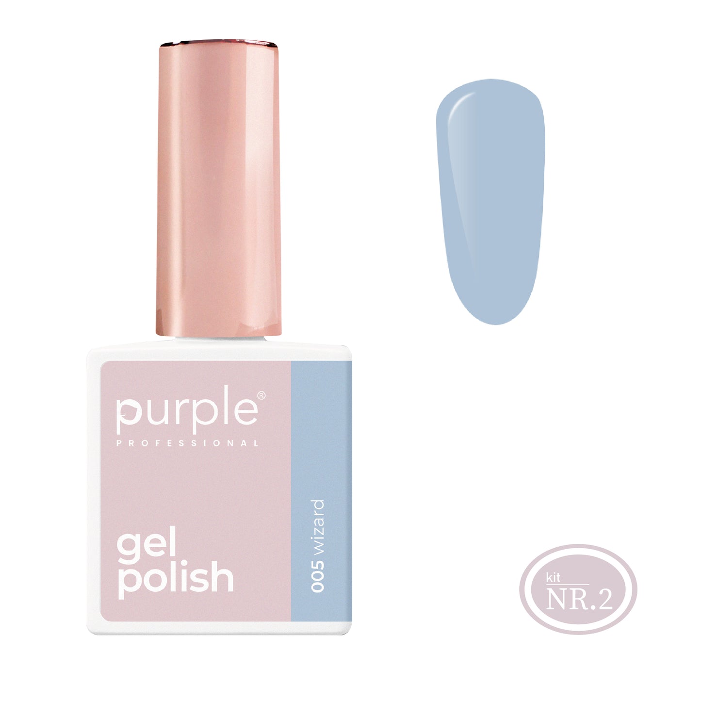 PURPLE - Verniz Gel Azuis 10ml (Nova Embalagem) WIZARD 005