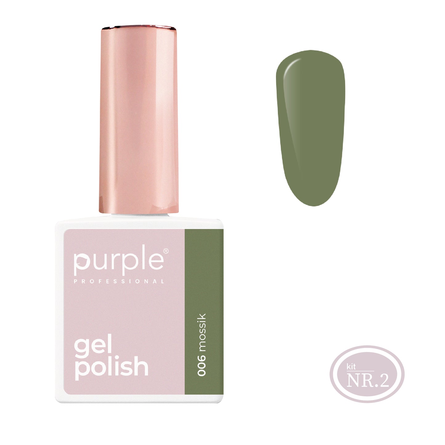 PURPLE - Verniz Gel Verdes 10ml (Nova Embalagem) MOSSIK 006