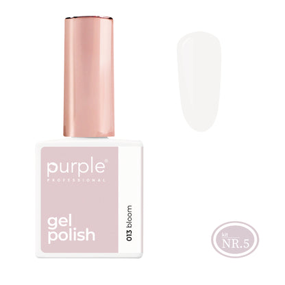 PURPLE - Verniz Gel Brancos, Cinzas e Pretos 10ml (Nova Embalagem) BLOOM 013 (equivalente a P2036 Forever Happy)