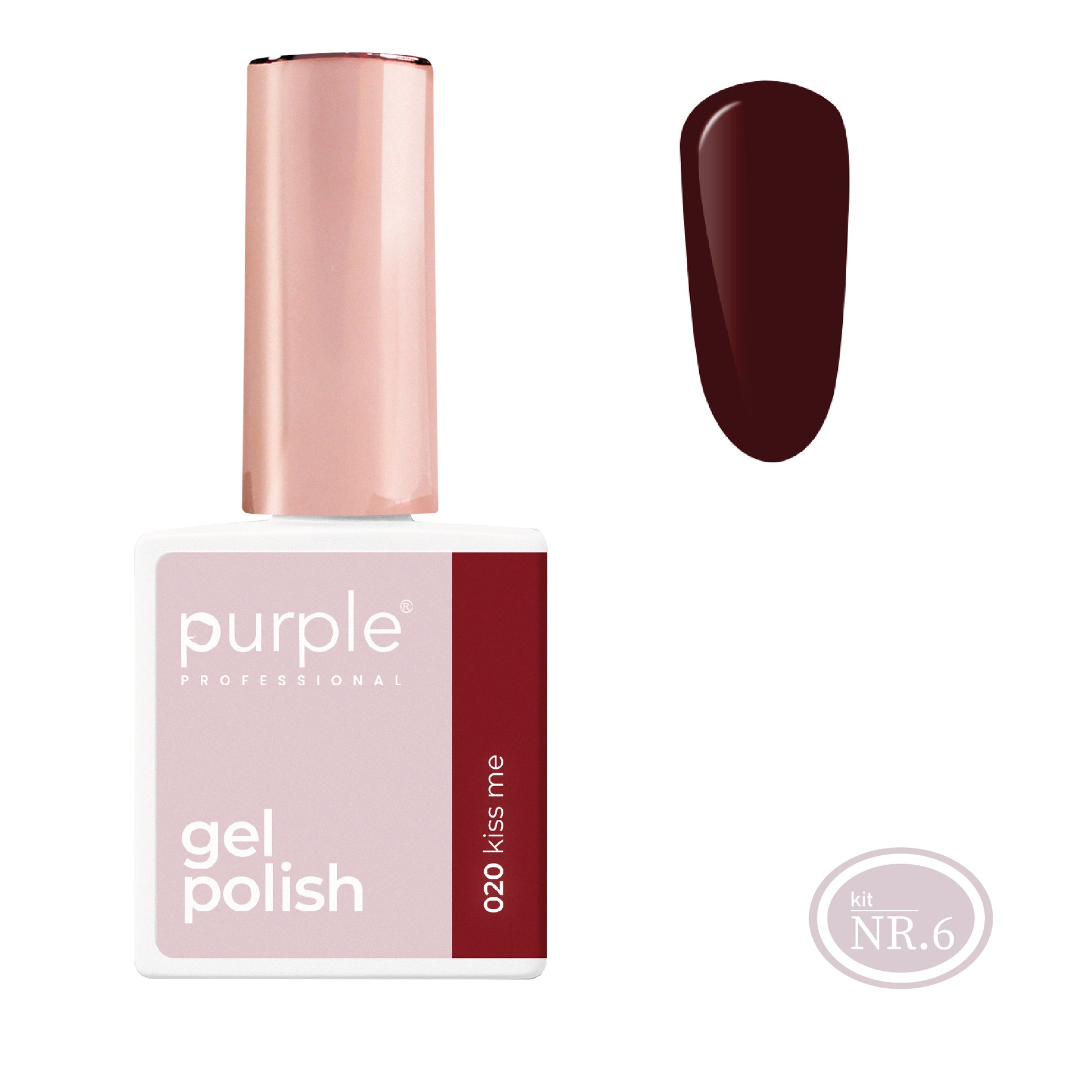 PURPLE - Verniz Gel Vermelho 10ml (Nova Embalagem)