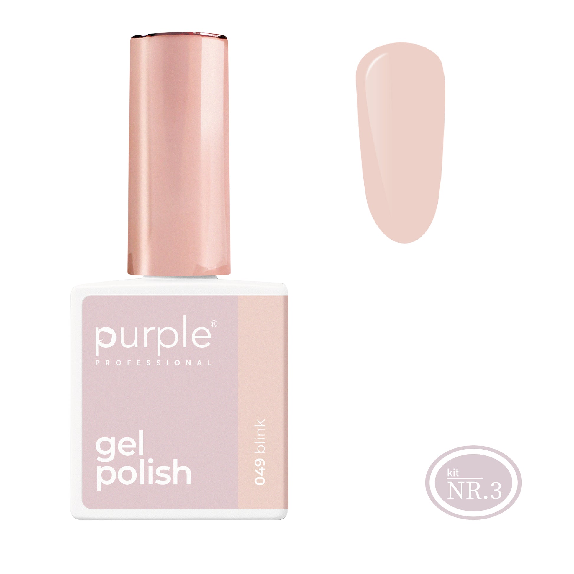 PURPLE - Verniz Gel Nudes 10ml (Nova Embalagem) BLINK 049